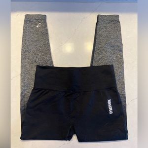 Black/Gray Ombré Gymshark Leggings | Size M